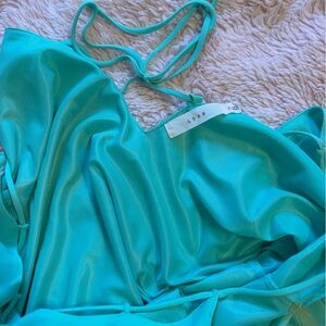 Lush Teal Strappy Sleep Chemise